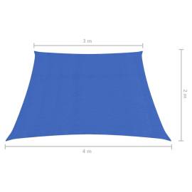 Pânză parasolar, albastru, 3/4x2 m, hdpe, 160 g/m², 6 image