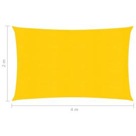 Pânză parasolar, galben, 2x4 m, hdpe, 160 g/m², 6 image