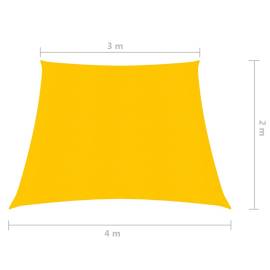 Pânză parasolar, galben, 3/4x2 m, hdpe, 160 g/m², 6 image