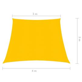 Pânză parasolar, galben, 3/4x3 m, hdpe, 160 g/m², 6 image