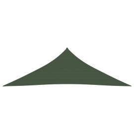 Pânză parasolar, verde închis, 3,5x3,5x4,9 m, hdpe, 160 g/m², 3 image
