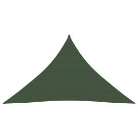 Pânză parasolar, verde închis, 3x3x4,2 m, hdpe, 160 g/m²