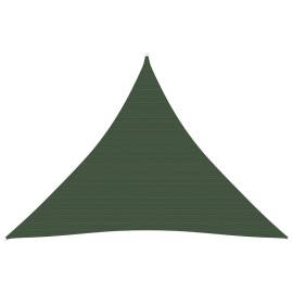 Pânză parasolar, verde închis, 4x4x4 m, hdpe, 160 g/m²
