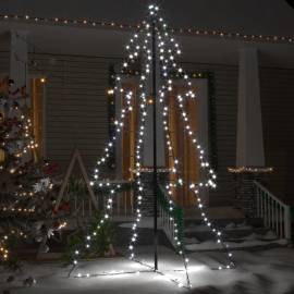 Brad crăciun conic 240 led-uri, 118x180 cm, interior & exterior, 3 image