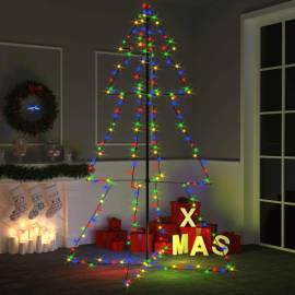Brad crăciun conic 240 led-uri, 118x180 cm, interior & exterior