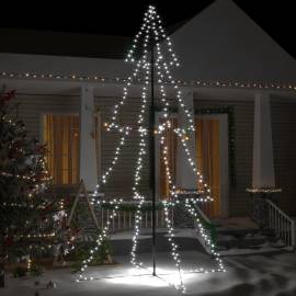 Brad crăciun conic 360 led-uri, 143x250 cm, interior & exterior