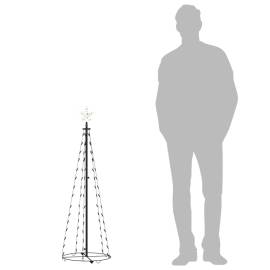Brad de crăciun conic, 70 led-uri, alb cald, 50x120 cm, 4 image