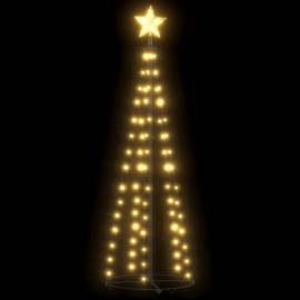 Brad de crăciun conic, 84 led-uri, alb cald, 50x150 cm, 2 image