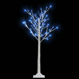 Pom de crăciun, 120 led-uri, albastru, 1,2 m, salcie, int./ext., 2 image