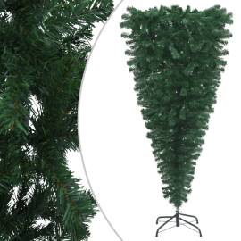 Pom de crăciun artificial inversat, cu suport, verde, 150 cm