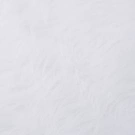 Covor fustă brad crăciun cu șosetă alb 122 cm blană artificială, 5 image
