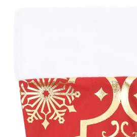 Covor fustă de brad crăciun cu șosetă, roșu, 90 cm, țesătură, 5 image