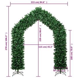 Arcadă pom de crăciun, verde, 270 cm, 6 image