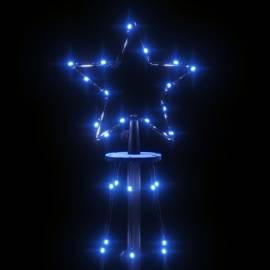 Brad de crăciun, 108 led-uri albastre, 180 cm, cu țăruș,, 4 image