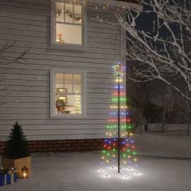 Brad de crăciun, 108 led-uri multicolore, 180 cm, cu țăruș