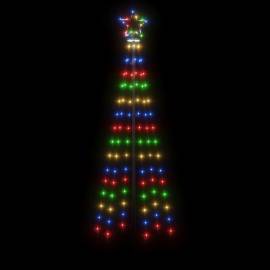Brad de crăciun, 108 led-uri multicolore, 180 cm, cu țăruș, 3 image