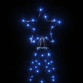 Brad de crăciun, 200 led-uri albastre, cu țăruș, 180 cm, 4 image