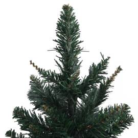 Brad de crăciun artificial cu suport, verde, 60 cm, pvc, 3 image