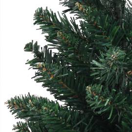 Brad de crăciun artificial cu suport, verde, 60 cm, pvc, 4 image