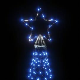 Brad de crăciun cu țăruș, 3000 led-uri, albastru, 800 cm, 4 image