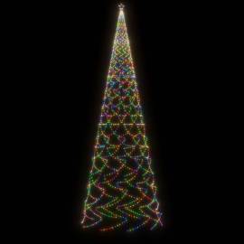 Brad de crăciun cu țăruș, 3000 led-uri, multicolor, 800 cm, 3 image