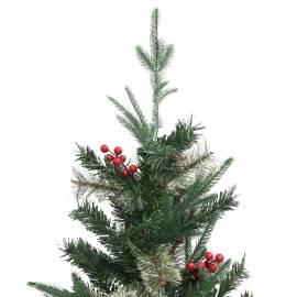 Brad de crăciun cu conuri de pin, verde, 120 cm, pvc&pe, 3 image