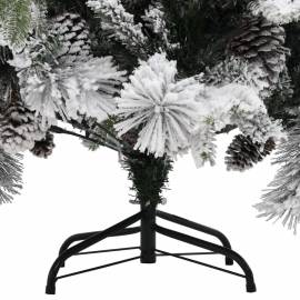 Brad de crăciun cu zăpadă & conuri, 195 cm, pvc&pe, 4 image