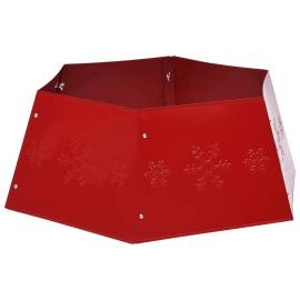 Fustă brad de crăciun, roșu, Ø68x25 cm, 4 image