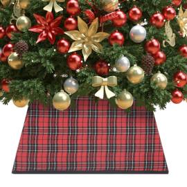 Fustă brad de crăciun, roșu și negru, 48x48x25 cm