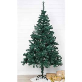 Hi brad de crăciun cu suport din metal, verde, 180 cm