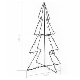 Brad crăciun conic, 78x120 cm, 160 led-uri, interior & exterior, 4 image