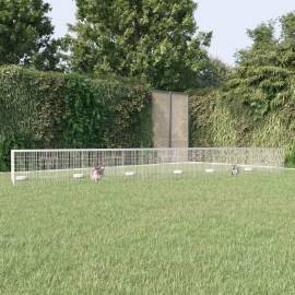 Cușcă pentru iepuri, 5 panouri, 541x109x54 cm, fier galvanizat