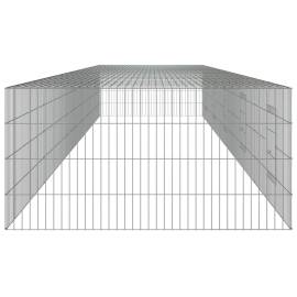 Cușcă pentru iepuri, 5 panouri, 541x109x54 cm, fier galvanizat, 5 image