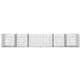 Cușcă pentru iepuri, 6 panouri, 327x79x54 cm, fier galvanizat, 3 image