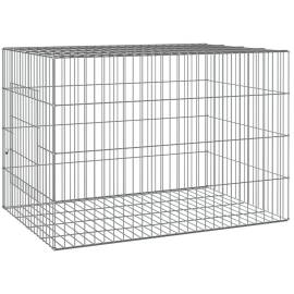 Cușcă pentru iepuri, 78x54x54 cm, fier galvanizat, 2 image