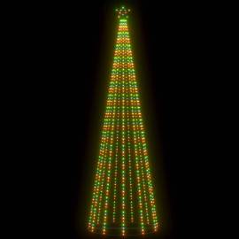 Decorațiune brad crăciun conic 752 led-uri colorate 160x500 cm, 4 image