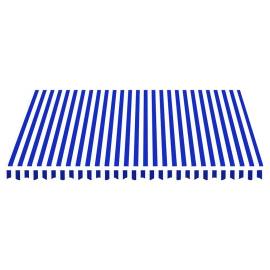 Pânză de rezervă copertină, albastru și alb, 4x3,5 m, 3 image