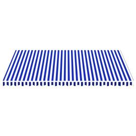 Pânză de rezervă copertină, albastru și alb, 5x3,5 m, 3 image
