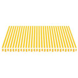 Pânză de rezervă copertină, galben și alb, 4x3,5 m, 3 image