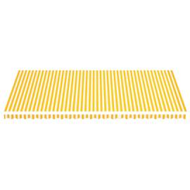 Pânză de rezervă copertină, galben și alb, 6x3,5 m, 3 image