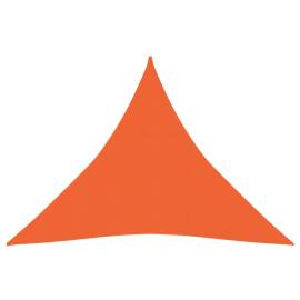 Pânză parasolar, portocaliu, 4x4x4 m, hdpe, 160 g/m²