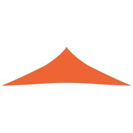 Pânză parasolar, portocaliu, 4x4x4 m, hdpe, 160 g/m², 3 image