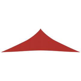 Pânză parasolar, roșu, 3,5x3,5x4,9 m, hdpe, 160 g/m², 3 image