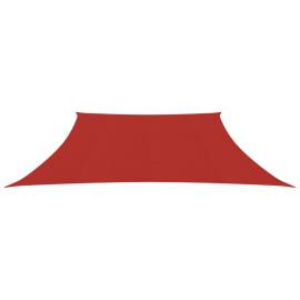 Pânză parasolar, roșu, 4/5x3 m, hdpe, 160 g/m², 3 image