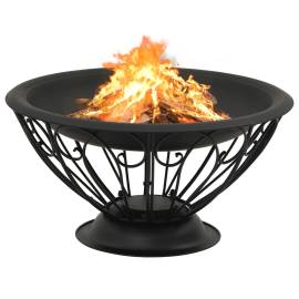 Vatră de foc cu vătrai, 75 cm, oțel, xxl, 3 image
