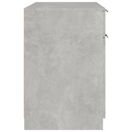 Birou, gri beton, 100x50x75 cm, lemn prelucrat, 8 image