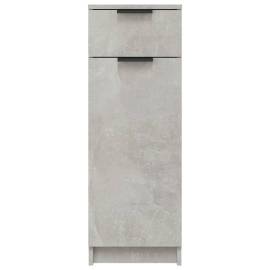 Dulap de baie, gri beton, 32x34x90 cm, lemn compozit, 6 image