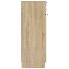 Dulap de baie, stejar sonoma, 32x34x90 cm, lemn compozit, 7 image