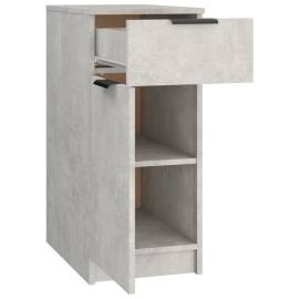 Dulap de birou, gri beton, 33,5x50x75 cm, lemn prelucrat, 7 image