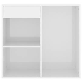Dulap de cosmetice alb extralucios, 80x40x75 cm, lemn prelucrat, 4 image